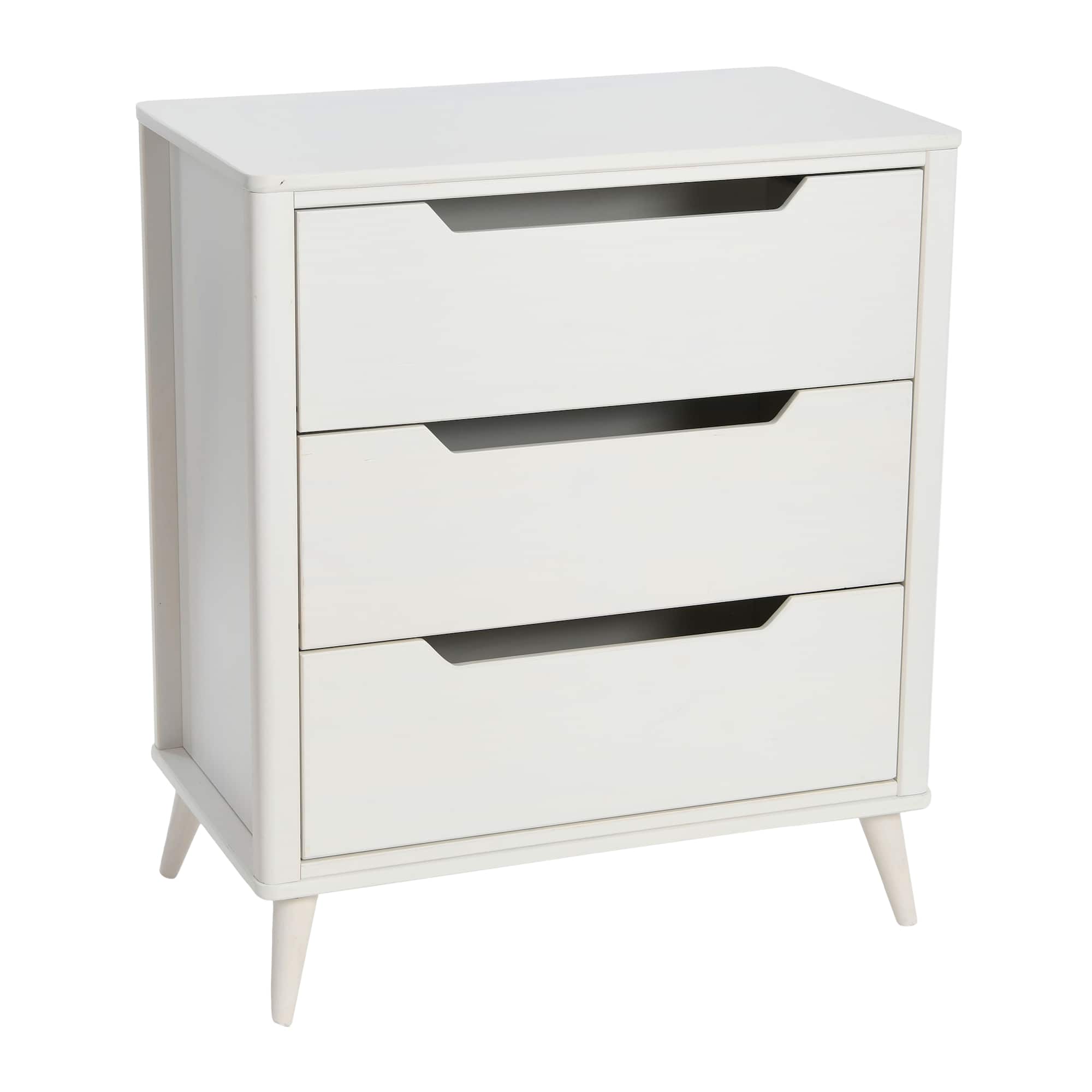 Hello Honey® 37.5" Yume Mid Century Modern Solid Wood 3-Drawer Dresser Chest